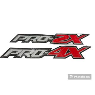 สติ๊กเกอร์ PRO4X PRO2X PRO-4X PRO-2X NISSAN NAVARA 4X4 OFF ROAD นิสสัน นาวารา ไวนิล แดง แก้ม ท้าย OFFROAD