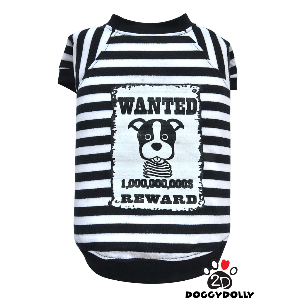 petcloths-doggydolly-เสื้อผ้าแฟชั่น-สัตว์เลี้ยง-ชุดหมาแมว-เสื้อยืด-คอกลม-t-shirt-ขนาด1-9โล-t775