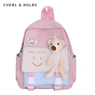 C＆K เด็กกระเป๋าเป้สะพายหลังเกาหลีร้อยชุด ins ตุ๊กตาหมีน้อยน่ารักบุคลิกภาพโรงเรียนประถมศึกษาโรงเรียนอนุบาลญี่ปุ่น Mori กระเป๋าเป้สะพายหลังสด