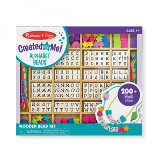 ชุดร้อยลูกปัดตัวอักษร A-Z Melissa &amp; Doug Alphabet Bead Set