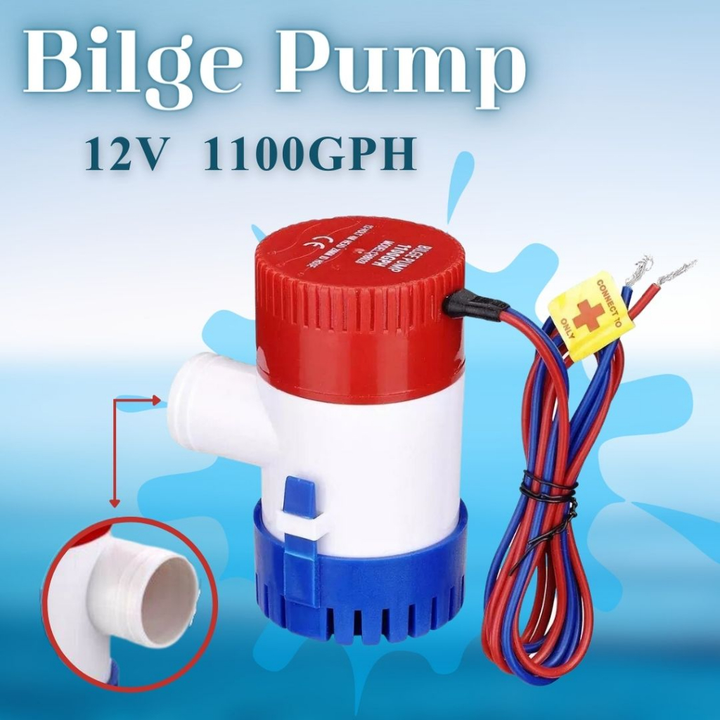 bilge-pumpปั้มน้ำท้องเรือ-ปั๊มท้องเรือขนาดเล็ก-12v-1100gph