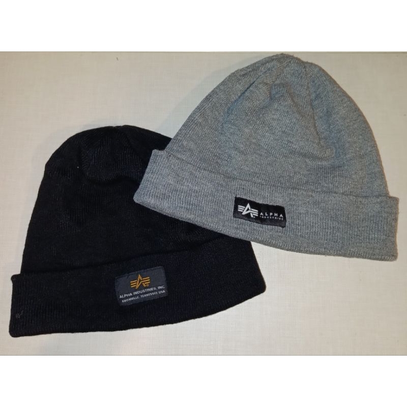 alpha-industries-beanie-หมวกบินนี่-ไหมพรม-มือสอง