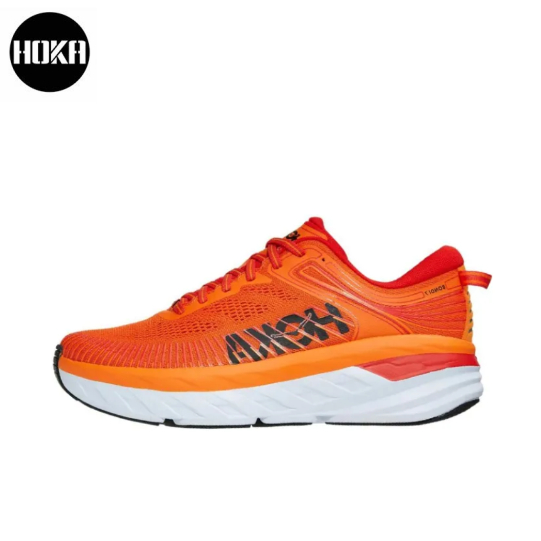 hoka-one-one-bondi-7-orange-ของแท้-100-sports-shoes-running-shoes-style