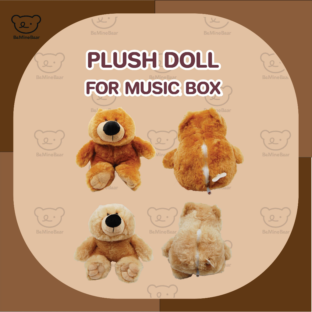 plush-doll-for-music-box-ตุ๊กตากล่องดนตรีหมี