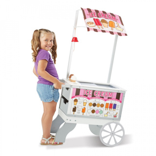 รถขายไอติม ขายฮอทดอก Melissa &amp; Doug Ice Cream Hot Dog Food Cart