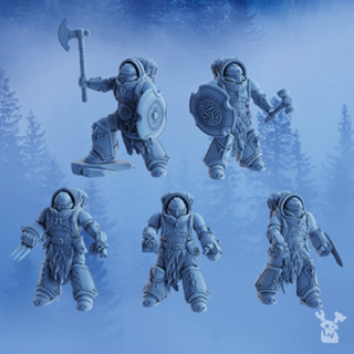 Stormbringers Icebreakers Assembly Kit -High quality and detailed 3d print miniature war game - DakkaDakkaStore