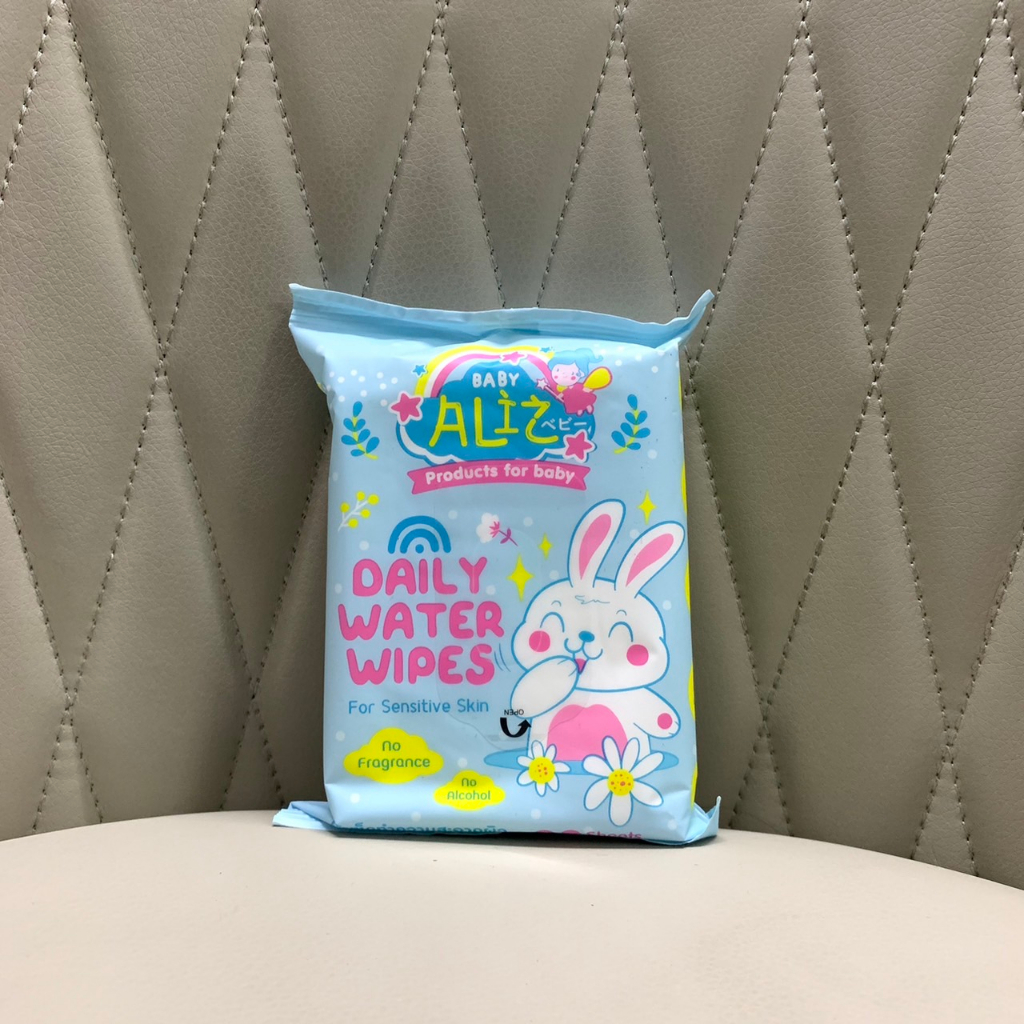 ล๊อตใหม่ล่าสุด-17-9-24-baby-aliz-daily-water-wipes-ทิชชู่เปียก-ห่อเล็ก-บรรจุ-20-แผ่น-สูตรน้ำสะอาดบริสุทธิ์