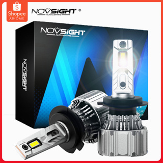 Novsight N50 9005 9006 H11 H4 สว่างพิเศษสําหรับรถยนต์ หลอดไฟตัดหมอก Led 70W 15000LM 6500K Plug and Play