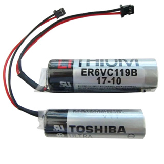 ER6VC119B 3.6V PLC ของใหม่ แบตเตอรี่ลิเธียมปลั๊กสีดำ