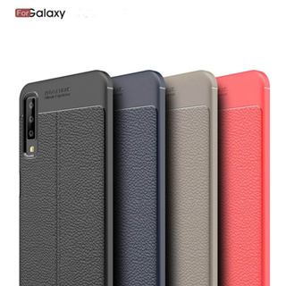 MobileCare Samsung Galaxy A7 50 Samsung A9 20 (2018) J7 Prime - Silicone Litchi Leather PU Back Cover