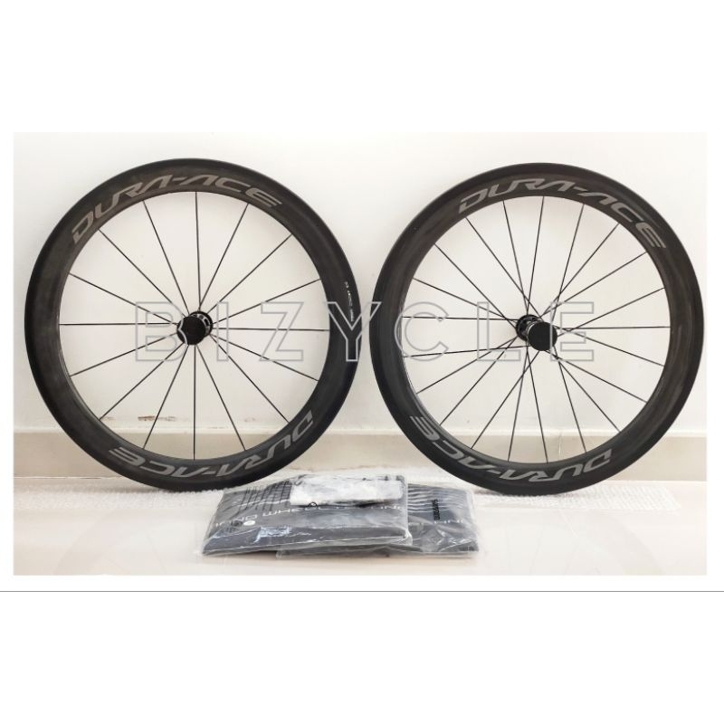 ชุดล้อเสือหมอบยางฮาล์ฟ-shimano-dura-ace-700c-wh-r9100-c60-tu