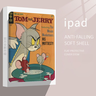 เคสไอแพด gen10 10.2 gen 7 8 9 cat mouse เคสไอแพด mini 4 5 6 air 4 5 Tom Jerry เคส iPad pro11 2022 ipad case pen slot