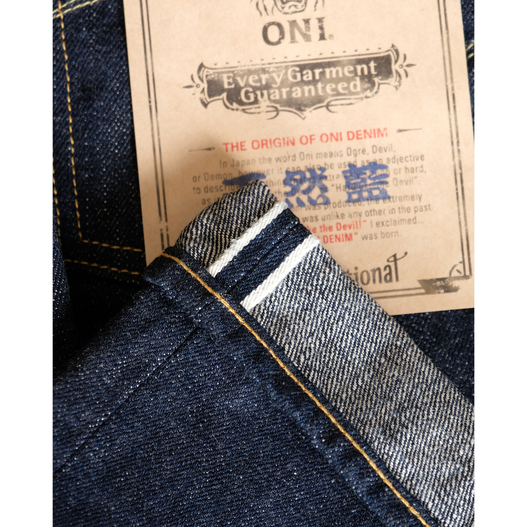 กางเกงยีนส์ ONI DENIM ONI-525-NI CLASSIC STRAIGHT 16.5 OZ NATURAL ...