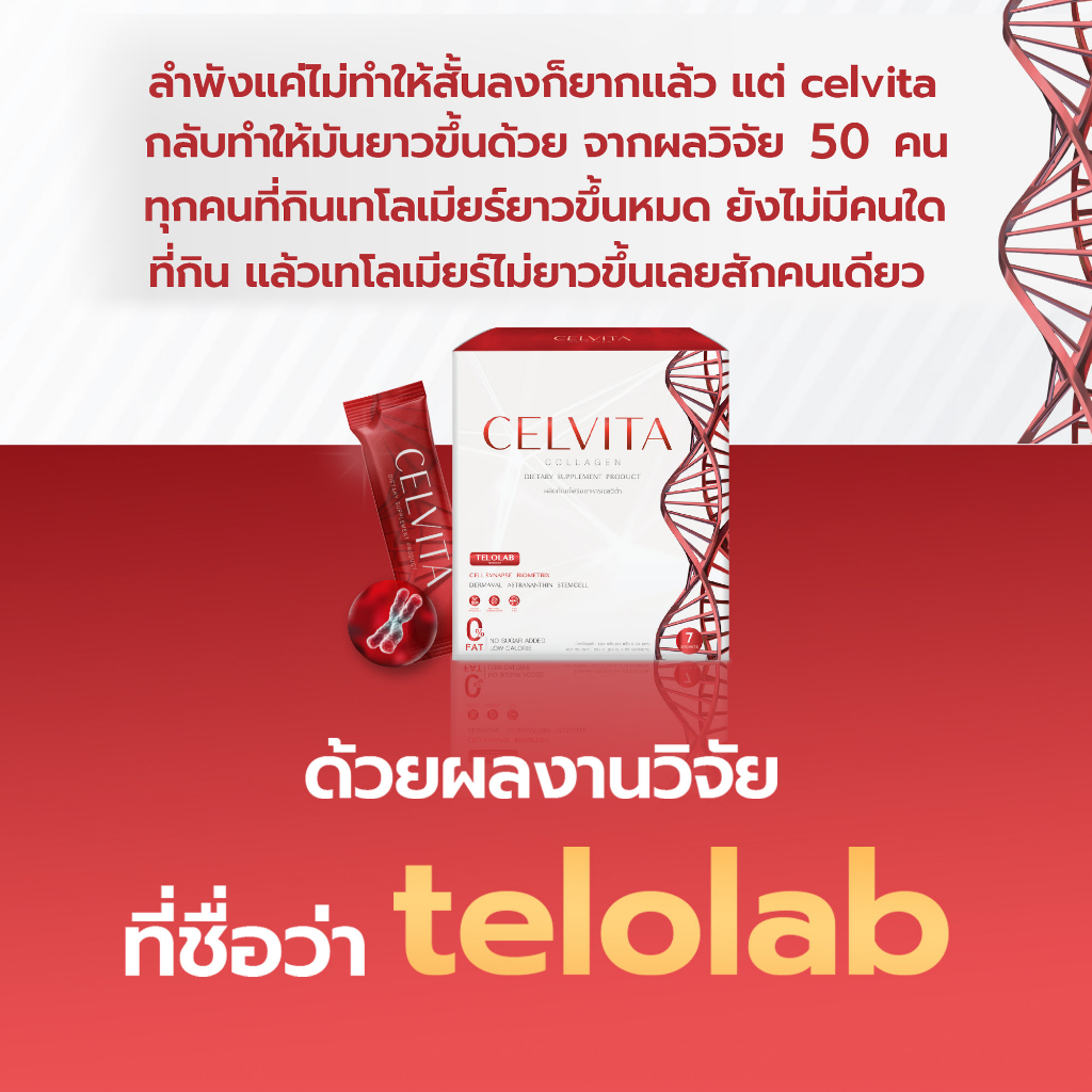 celvita-telolab-เซลวิต้า-7-ซอง-อาหารเสริมชะลอวัย-ผิวใส-บำรุงร่างกาย-อ่อนเพลีย-ผู้สูงอายุ-ตัวช่วยย้อนวัย-ช่วยบำรุงกระดูก