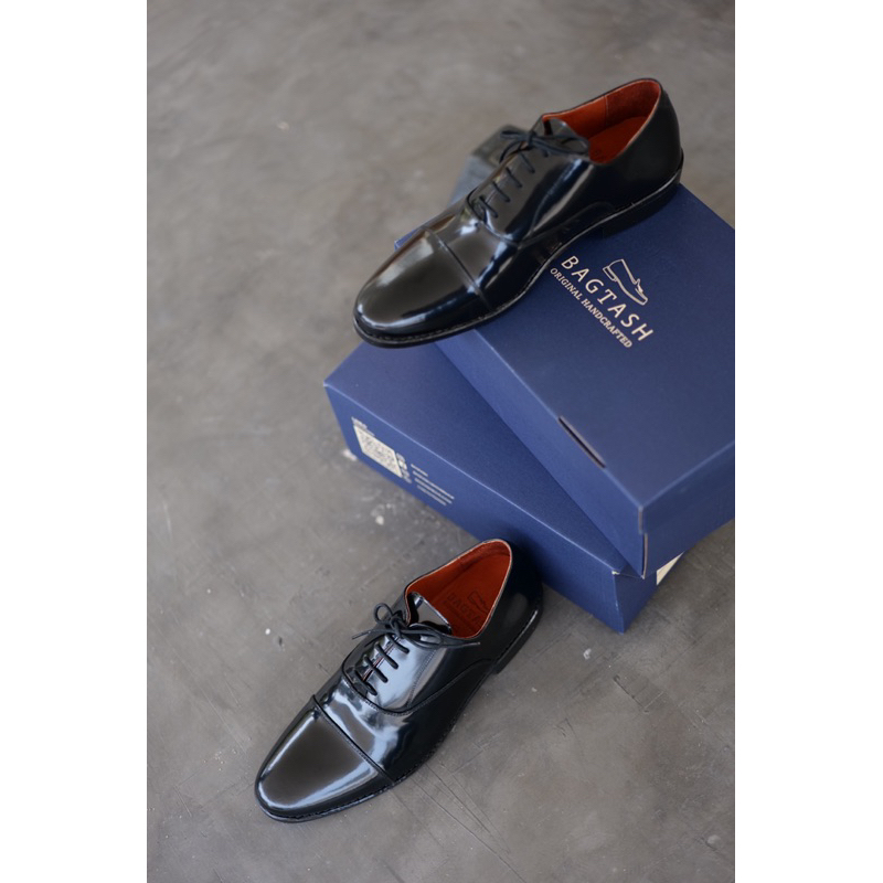 ภาพสินค้าcaptoe oxford black semi premium รองเท้าแบบผูกเชือกออคฟอด จากร้าน bagtashh บน Shopee ภาพที่ 5