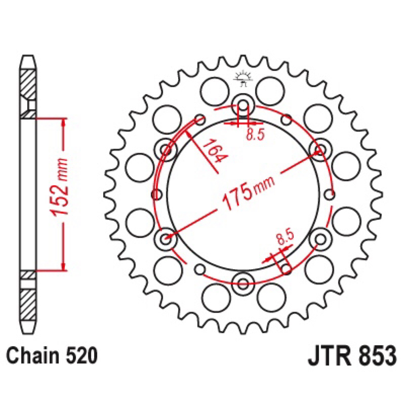 สเตอร์หลัง-yz125-80-92-it250-83-84-wr200-91-93-wr250-97-96-yz250-79-93-yz400-77-79-yz490-82-89-wr500-93-94