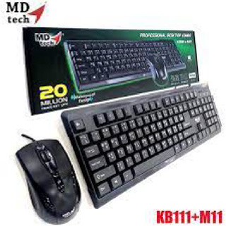 MD tech KB111+M11 USB Keyboard+Mouse Professional Desktop Combo