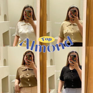 almond top/เสื้อไหมพรม