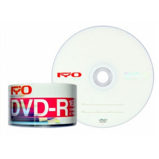 แผ่น DVD-R Ryo Pack 50 16X แผ่น ความจุ 4.7GB / 120min ความเร็วในการ ...