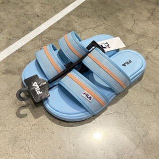 Size.36,40 สีฟ้า  [ลิขสิทธิ์แท้จากชอป] (ราคาป้าย 690) FILA Nobel-ST รองเท้าแตะผู้หญิง