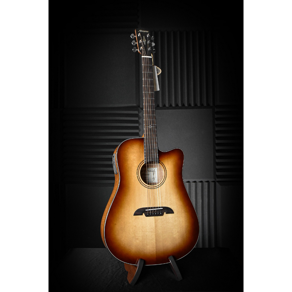 กีต้าร์โปร่ง-alvarez-ad60ceshb-artist-60-series-folk-electric-กีตาร์-acoustic-guitar-กีตาร์โปร่ง