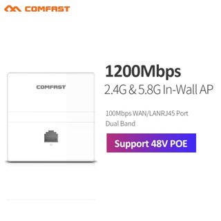 Comfast เราน์เตอร์ไร้สาย Ap 1200Mbps 2.4G &amp; 5G Dual Band Rj45 Wan Lan สําหรับโรงแรม Cf-E550Ac