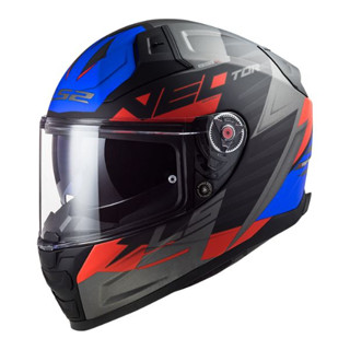 LS2 Helmets - Vector II FF811 Absolute Matt Black Red Blue - หมวกกันน็อคเต็มใบ