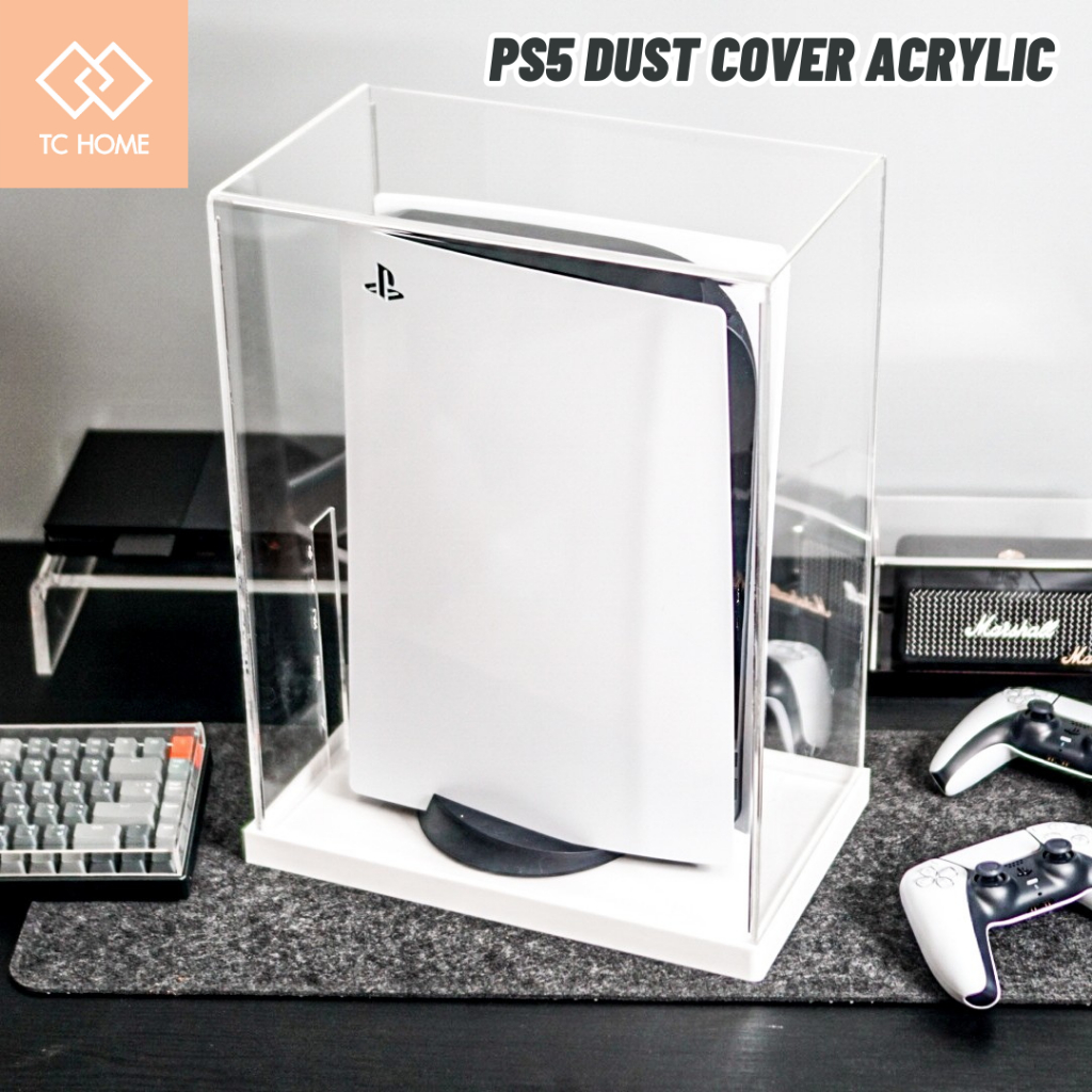ภาพหน้าปกสินค้าTC HOME กล่องครอบอะคริลิคกันฝุ่น สำหรับ PS5 มีทั้งแบบ แนวตั้ง และแนวนอน PS5 Dust Cover Acrylic จากร้าน treateacrylic บน Shopee