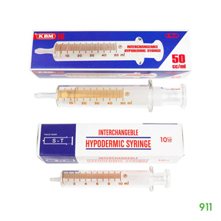 ไซริงค์แก้ว ทนความร้อนได้ สำหรับให้อาหาร หรือ ดูดของเหลว | KBM interchangeable hypodermic syringe