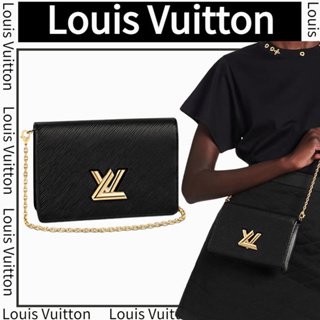 หลุยส์วิตตอง  Louis Vuitton  Twist BELT strip bag Epi หนังมือถือกระเป๋าสะพายข้างเดียวสำหรับผู้หญิง/ล่าสุด/ซื้อของแท้/
