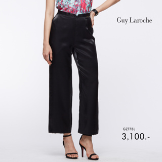 Guy laroche กางเกงขาวยาว กาง﻿เ﻿กงผู้หญิง กางเกงขายาว สีดำขาบาน (GZTFBL)