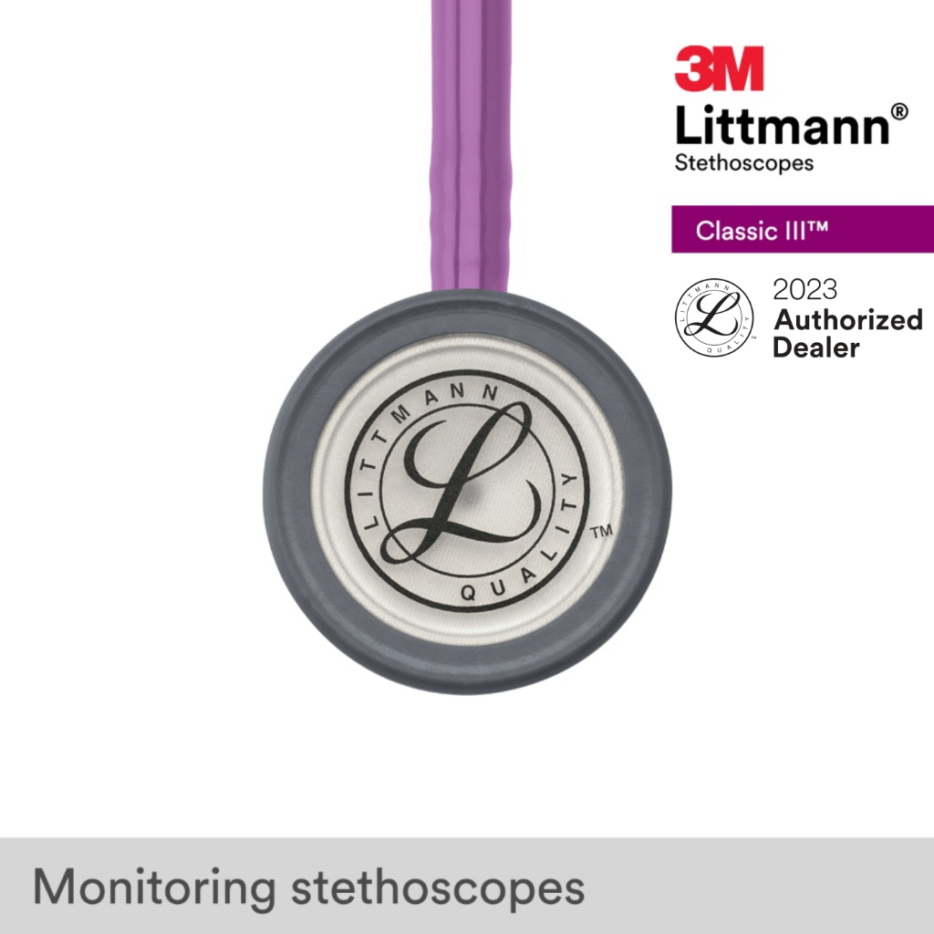 3m-littmann-classic-iii-27-inch-5832-lavender-tube-standard-finish-chestpiece-stainless-stem-amp-eartubes