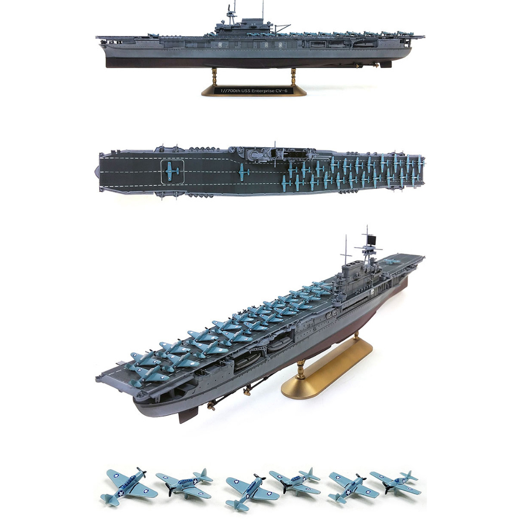 โมเดลประกอบ-academy-model-1-700-ac14409-uss-enterprise-cv-6-the-battle-of-midway-80th-anniversary