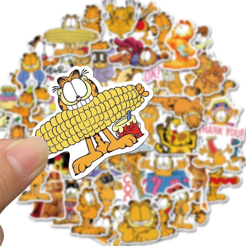 สติ๊กเกอร์-garfield-466-กาฟิว-50ชิ้น-แมวส้ม-น้องแมว-กาฟิว-แมว-แมวกาฟิว-การ์ตูน-การ์ฟิว-การ์ฟีลด์-กา-ฟิว-กาฟิวส์-กระเป๋า