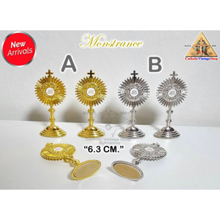 รูปปั้น โลหะ มอนซแตรนส์ เชิงศีลมหาสนิท จำลอง (Monstrance) คาทอลิก คริสต์ Catholic Statue Figurine religion