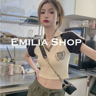EMILIA SHOP  เสื้อยืด เสื้อครอป 2023 ใหม่  Comfortable สบาย พิเศษ สวย A23K02N 36Z230909