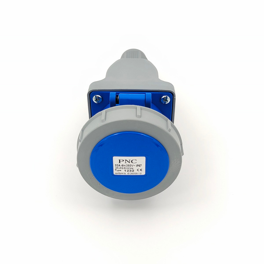 TYPE 1232 WATER PROOF WALL SOCKETS IP67,POWER PLUG ปลั๊กตัวเมียติดลอย ...