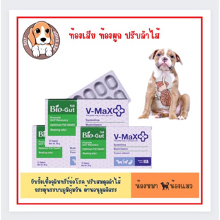 V-Max Bio-Gut 20g. Exp 9/2/2025อาหารเสริม ปรับสมดุลทางเดินอาหาร ( 1 กล่อง มี 10 เม็ด )