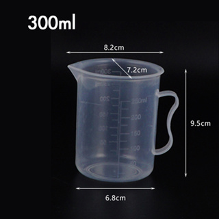 ( WAFFLE ) ถ้วยตวง เหยือกตวง พลาสติก มีหูจับ 300 ml.  รหัสสินค้า 1610-437