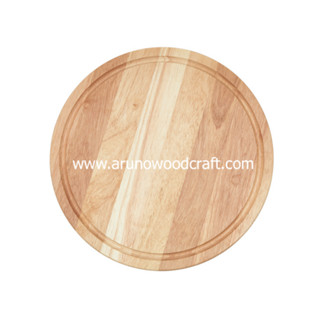 เขียงกลมยางพารามีร่อง l RUBBER WOOD ROUND BOARD