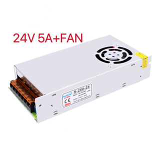 ภาพหน้าปกสินค้าSwitching Power Supply สวิตชิ่งเพาเวอร์ซัพพลาย 24V 5A 120W(สีเงิน) ที่เกี่ยวข้อง