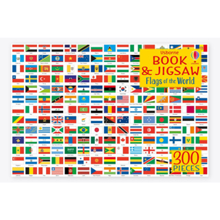 Usborne Book and Jigsaw Flags of the World Paperback Usborne Book and Jigsaw English