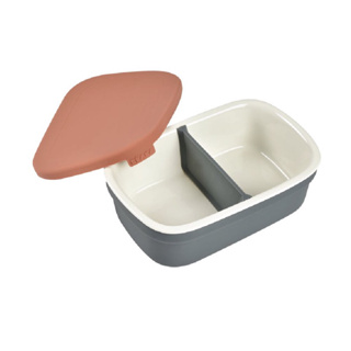 BEABA กล่องอาหารเซรามิก Ceramic Lunch Box - Terracotta / Charcoal