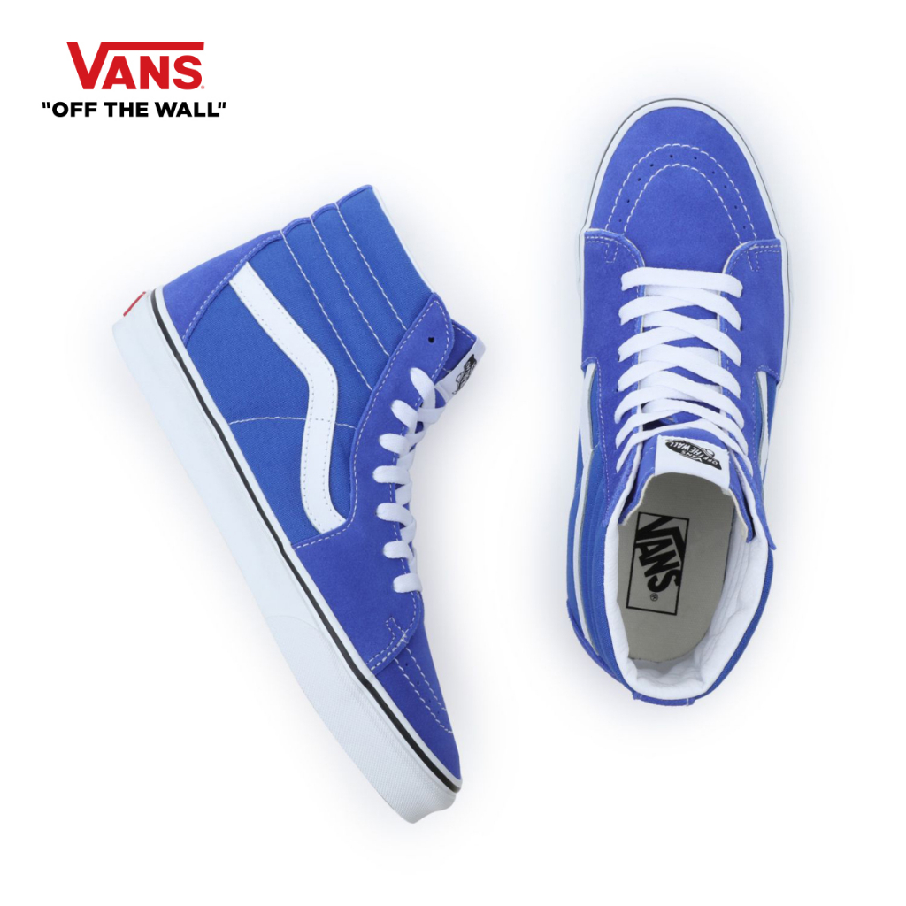 VANS SK8HI COLOR THEORY DAZZLING BLUE รองเท้าผ้าใบ ชาย หญิง Shopee