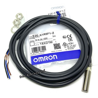 E2E-X1R5F1-Z Proximity sensor ขนาด8M ( 3สาย ชนิดPNP-NO) ใช้ไฟ12-24VDC OMRON