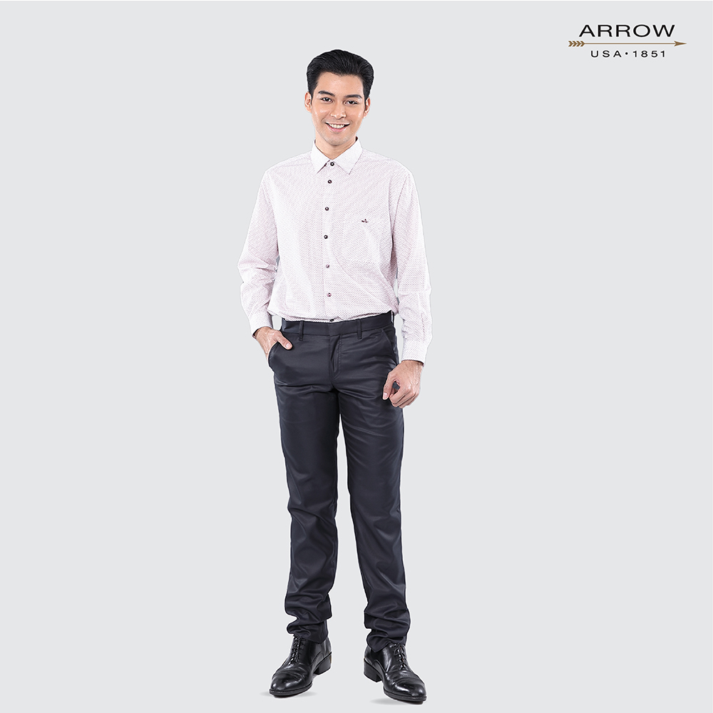 arrow-bamboo-shirt-สัมผัสนุ่ม-สวมใส่สบาย-เสื้อเชิ้ตทำงานแขนยาว-ทรง-smart-fit-รหัสmacm604