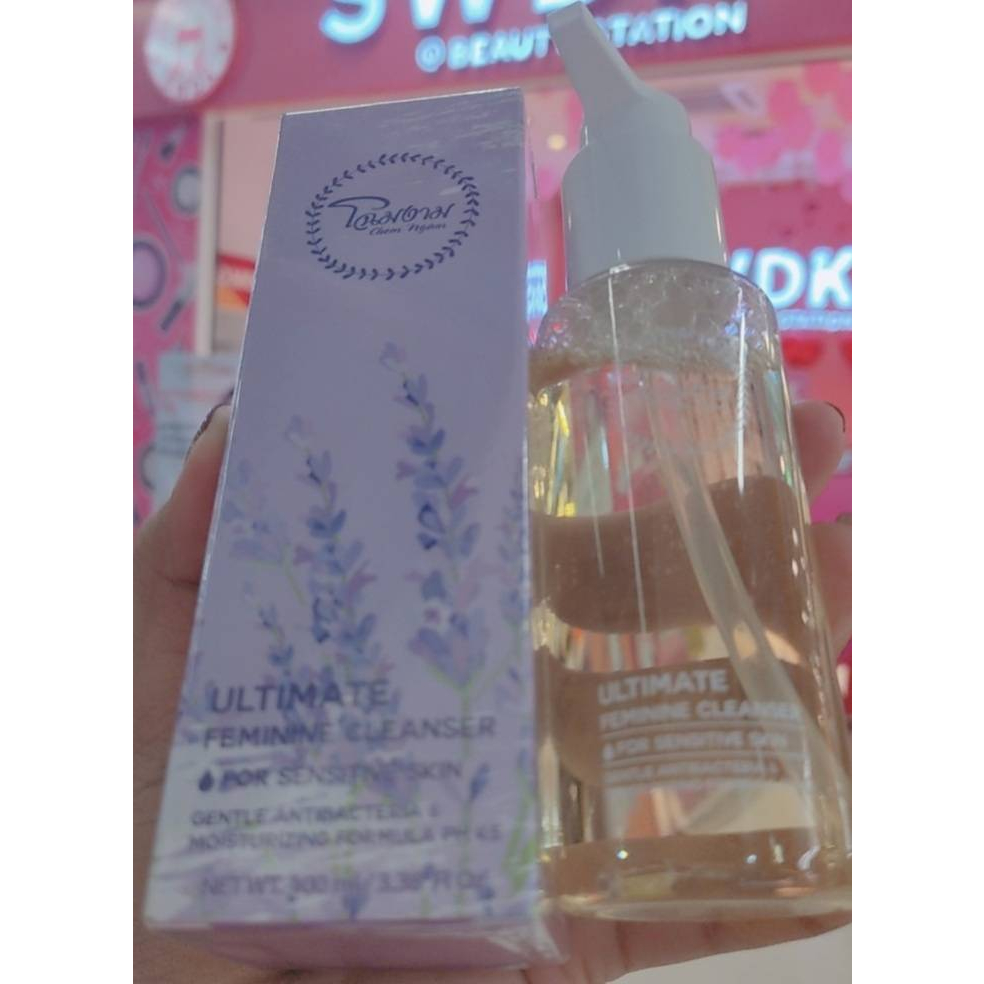 chom-ngam-ultimate-feminine-cleanser-โฉมงาม-ผลิตภัณฑ์ทำความสะอาดจุดซ่อนเร้น-100-ml-จุดซ่อนเร้น-น้องสาว-ไร้กลิ่นอับ-สะอาด