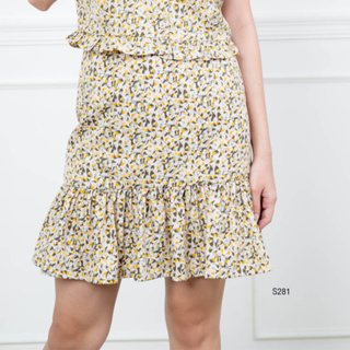 AMILA Skirt AM-S281 พีชสกิน แบบสั้น IGPU22-11