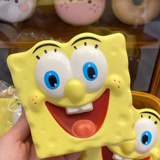 April ของเล่นเด็ก น่ารัก SpongeBob Square แบบคืนตัวช้า ของเล่นบีบสําหรับคลายเครียด PU บีบของเล่น