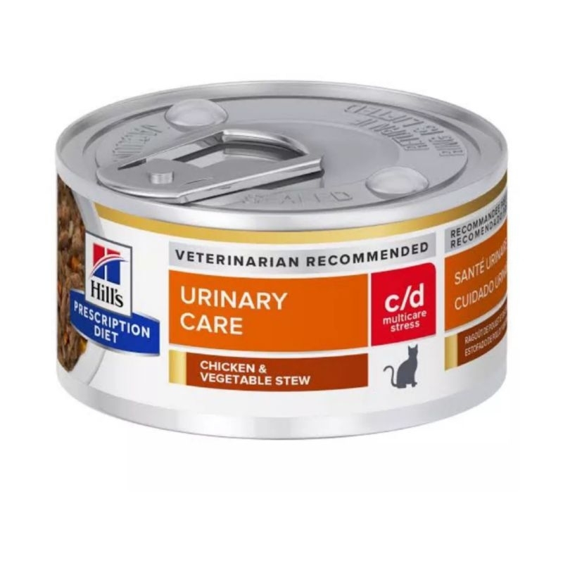 Hill's Urinary Care c/d Stress 82g. อาหารแมว สูตรช่วยลดความเครียด เป็น ...